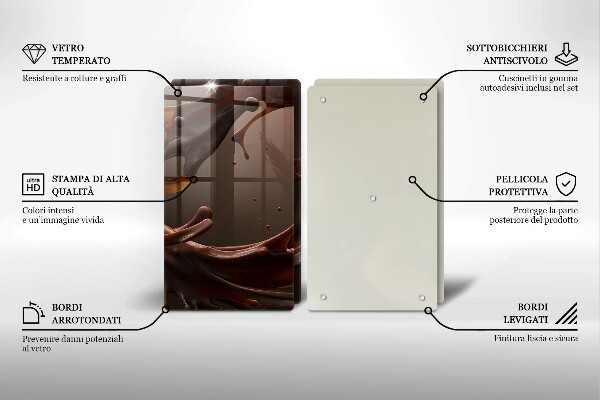 Herdabdeckung Flüssige Schokolade