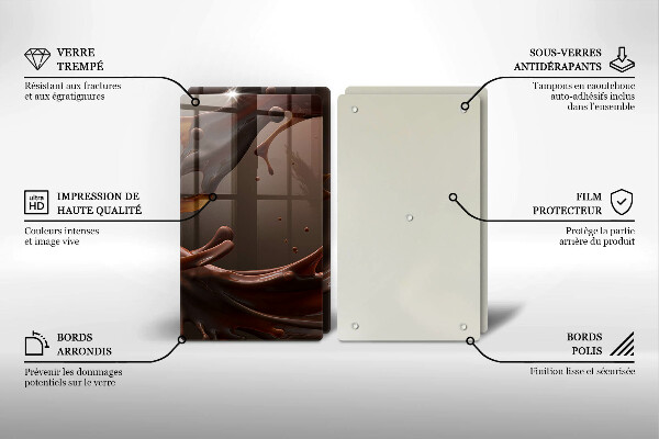 Herdabdeckung Flüssige Schokolade