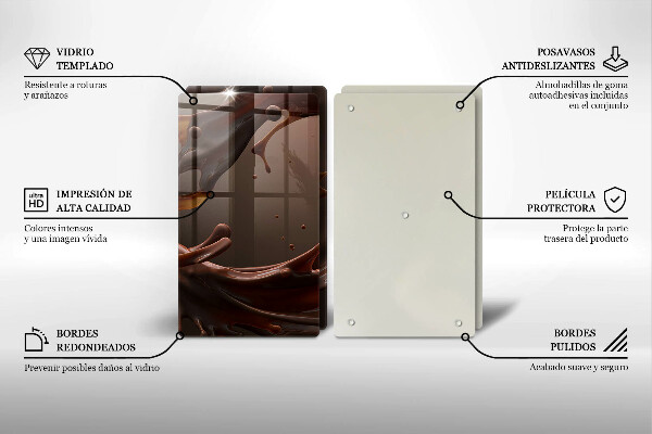 Herdabdeckung Flüssige Schokolade