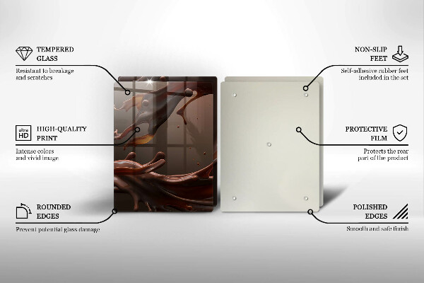 Herdabdeckung Flüssige Schokolade