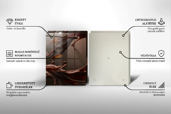 Herdabdeckung Flüssige Schokolade