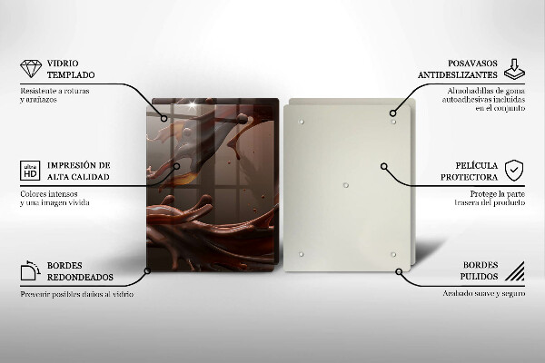 Herdabdeckung Flüssige Schokolade