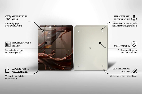 Herdabdeckung Flüssige Schokolade