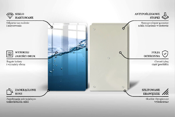 Herdabdeckung Blaues Wasser