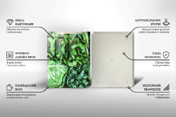 Herdabdeckung Grünes Gemüse