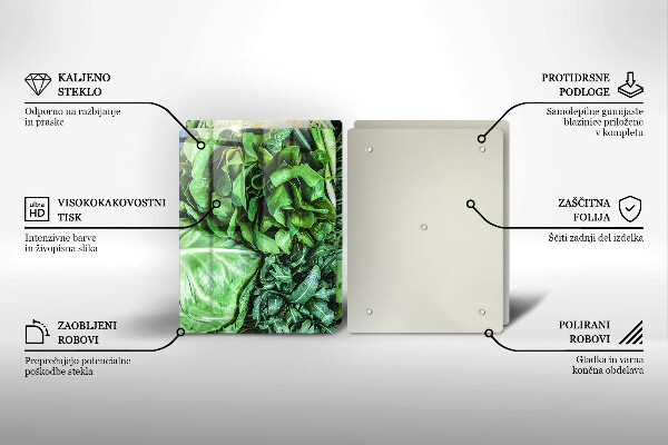 Herdabdeckung Grünes Gemüse