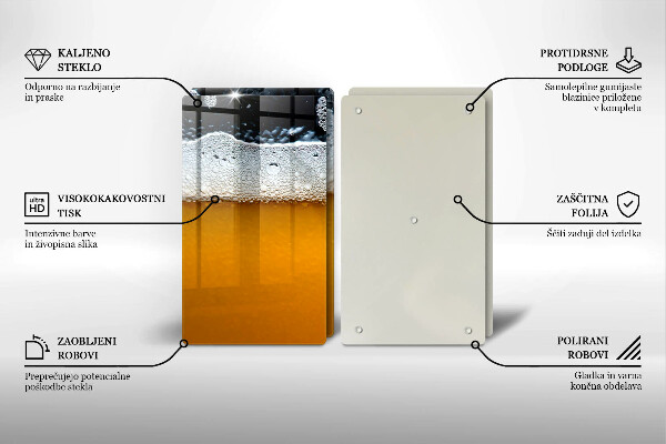 Herdabdeckung Bierschaum trinken
