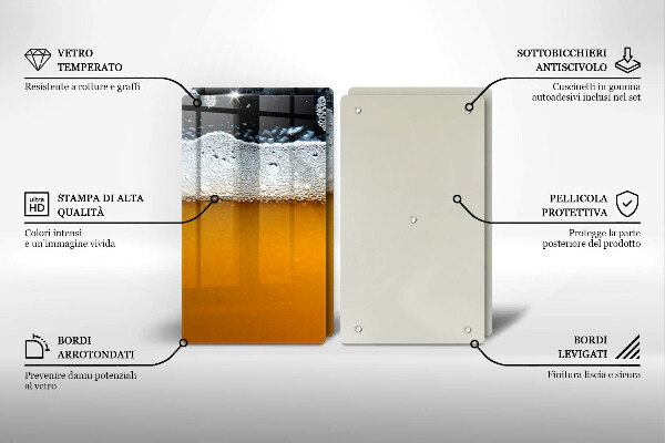 Herdabdeckung Bierschaum trinken