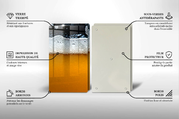 Herdabdeckung Bierschaum trinken