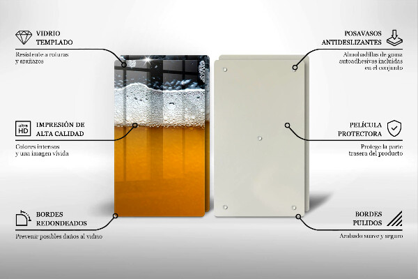 Herdabdeckung Bierschaum trinken
