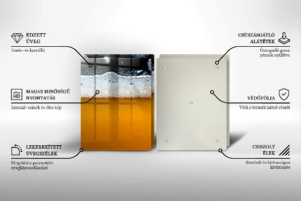 Herdabdeckung Bierschaum trinken