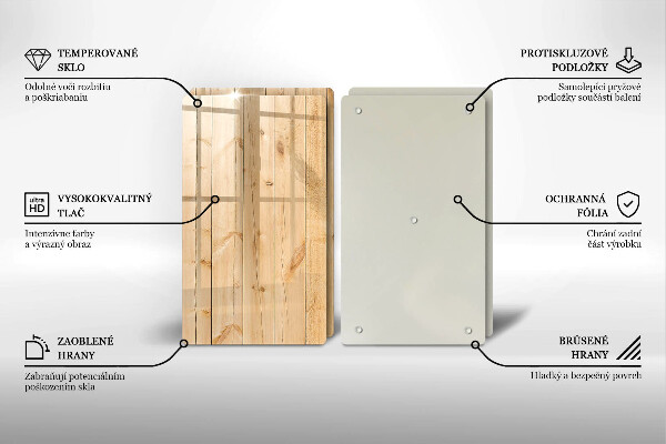 Herdabdeckung Zarte Holzbretter