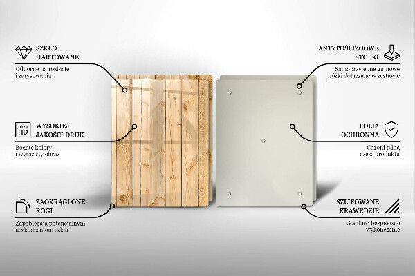 Herdabdeckung Zarte Holzbretter
