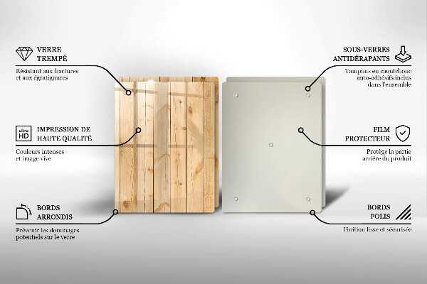 Herdabdeckung Zarte Holzbretter