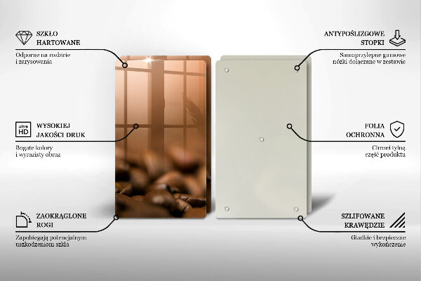 Herdabdeckung Kaffeebohnen