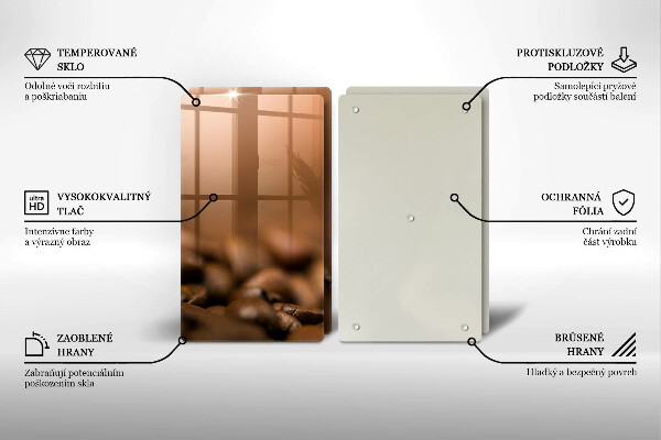 Herdabdeckung Kaffeebohnen