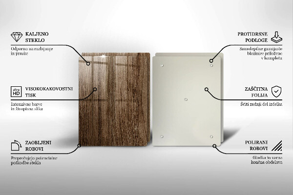 Herdabdeckung Holzstruktur