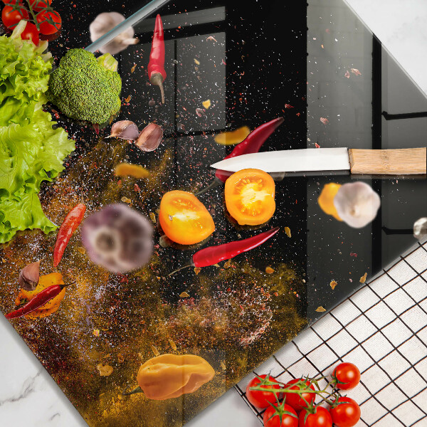 Herdabdeckung Scharfe Gewürze