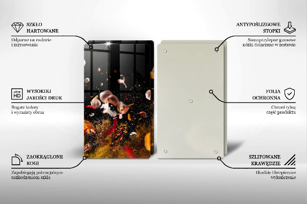 Herdabdeckung Scharfe Gewürze