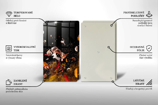 Herdabdeckung Scharfe Gewürze