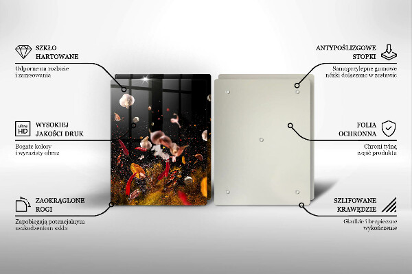 Herdabdeckung Scharfe Gewürze