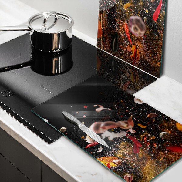 Herdabdeckung Scharfe Gewürze