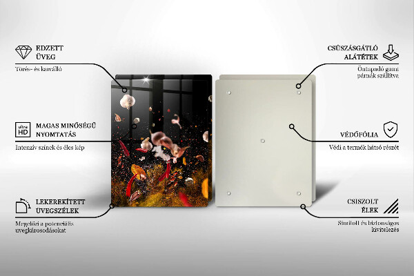 Herdabdeckung Scharfe Gewürze