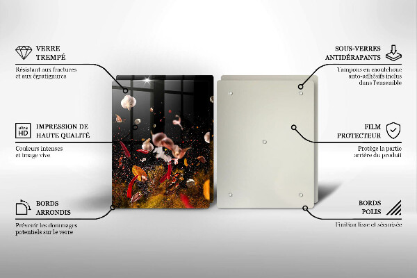 Herdabdeckung Scharfe Gewürze