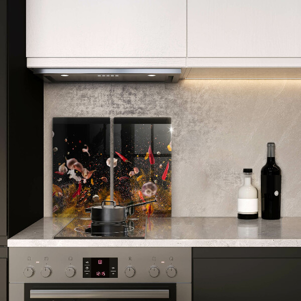 Herdabdeckung Scharfe Gewürze