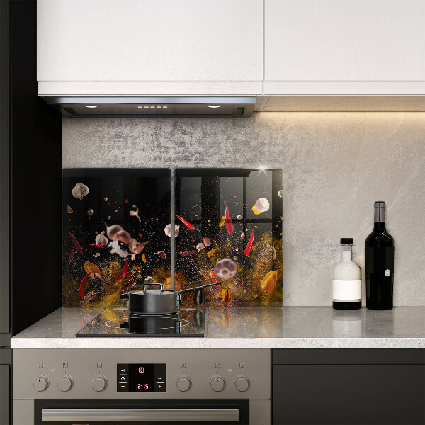 Herdabdeckung Scharfe Gewürze