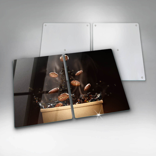 Herdabdeckung Heiße Kaffeebohnen