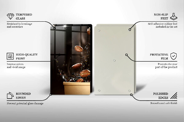 Herdabdeckung Heiße Kaffeebohnen