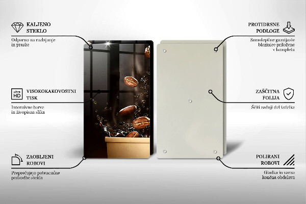 Herdabdeckung Heiße Kaffeebohnen