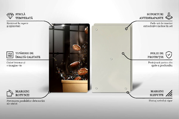 Herdabdeckung Heiße Kaffeebohnen