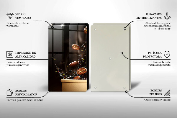 Herdabdeckung Heiße Kaffeebohnen