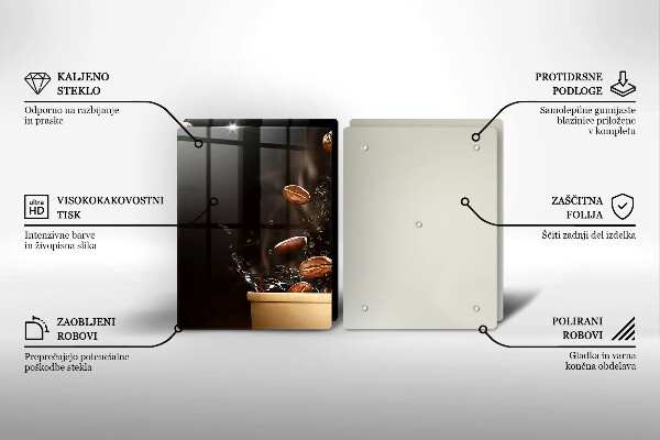 Herdabdeckung Heiße Kaffeebohnen