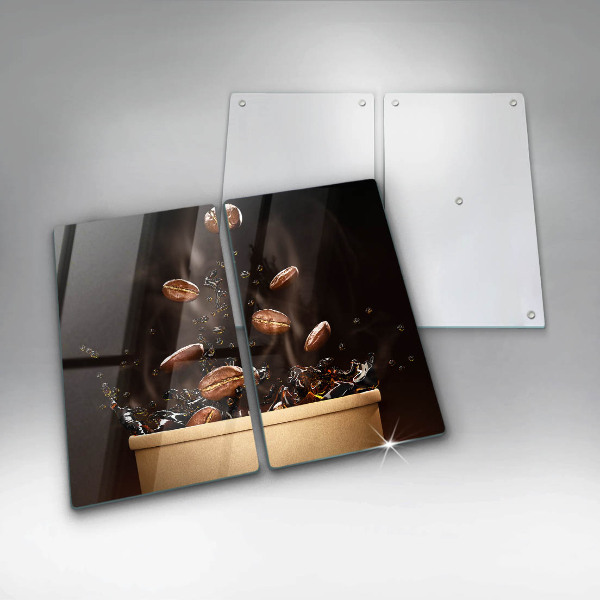 Herdabdeckung Heiße Kaffeebohnen