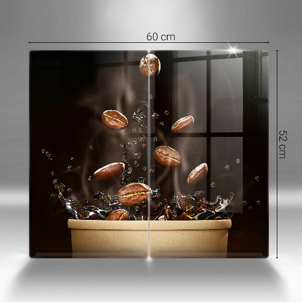 Herdabdeckung Heiße Kaffeebohnen