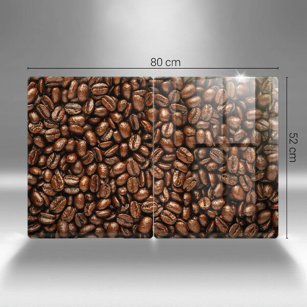 Herdabdeckung Kaffeebohnen