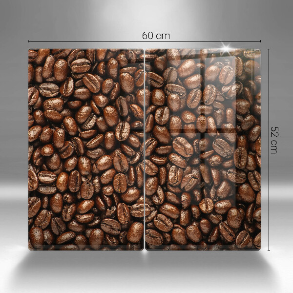 Herdabdeckung Kaffeebohnen