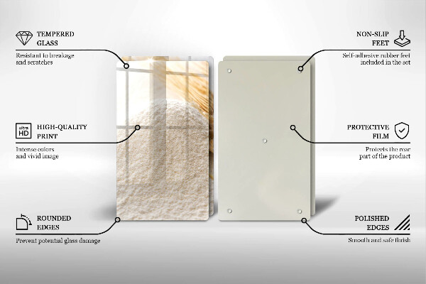 Herdabdeckung Mehl und Ähren