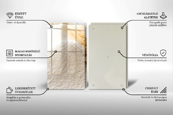 Herdabdeckung Mehl und Ähren