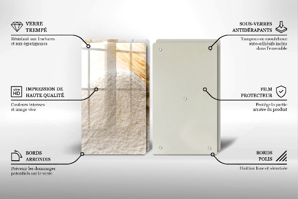 Herdabdeckung Mehl und Ähren