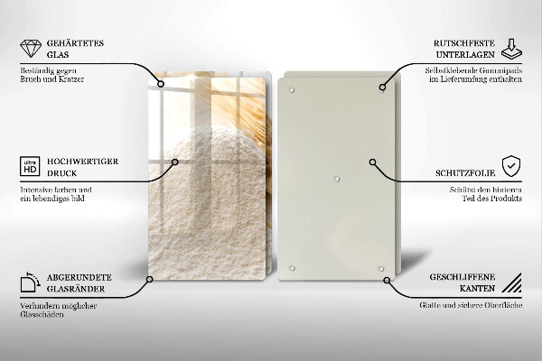 Herdabdeckung Mehl und Ähren