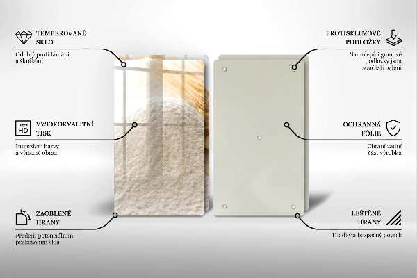 Herdabdeckung Mehl und Ähren