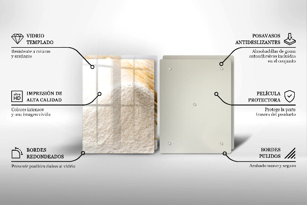 Herdabdeckung Mehl und Ähren