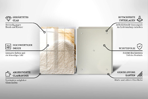 Herdabdeckung Mehl und Ähren