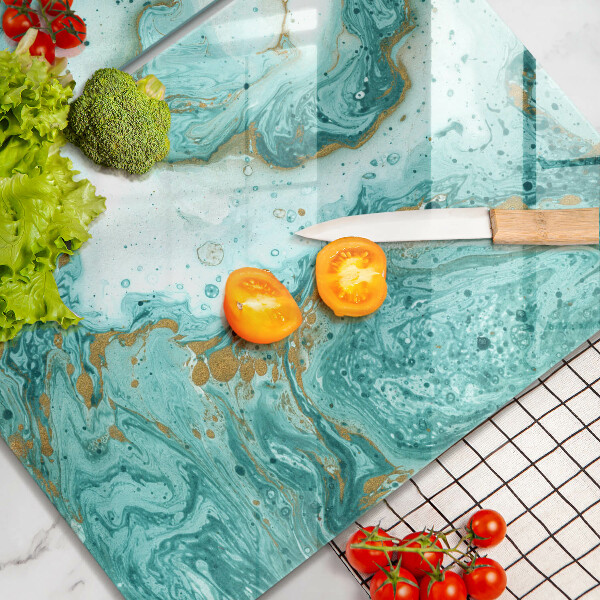 Herdabdeckung Blaue Abstraktion