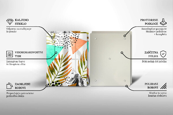 Herdabdeckung Boho-Blättermuster