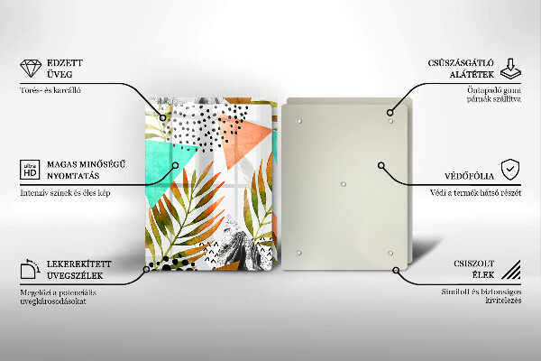 Herdabdeckung Boho-Blättermuster